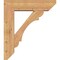 Ekena Millwork Olympic Slat Smooth Bracket w/ Offset Brace, Western Red Cedar, 7 1/2"W x 28"D x 32"H BKT0806X28X32OLY06SWR - alternate 3